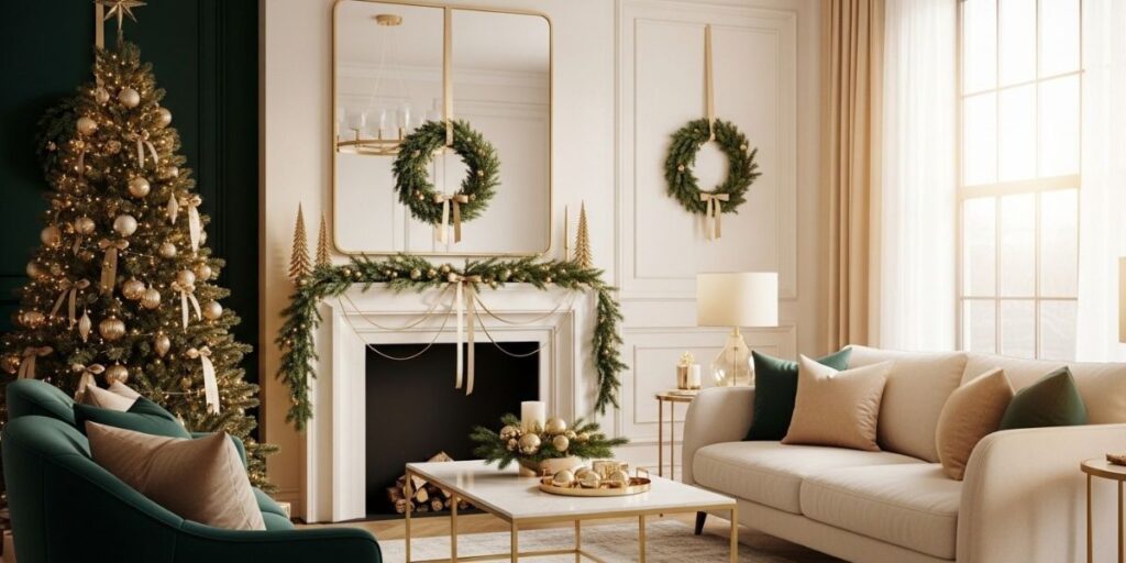 green-and-gold-christmas-decorations