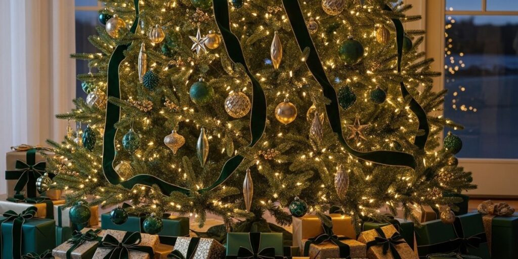 green-and-gold-christmas-decorations